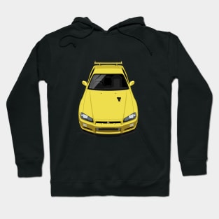 Skyline GTR V Spec R34 - Yellow Hoodie